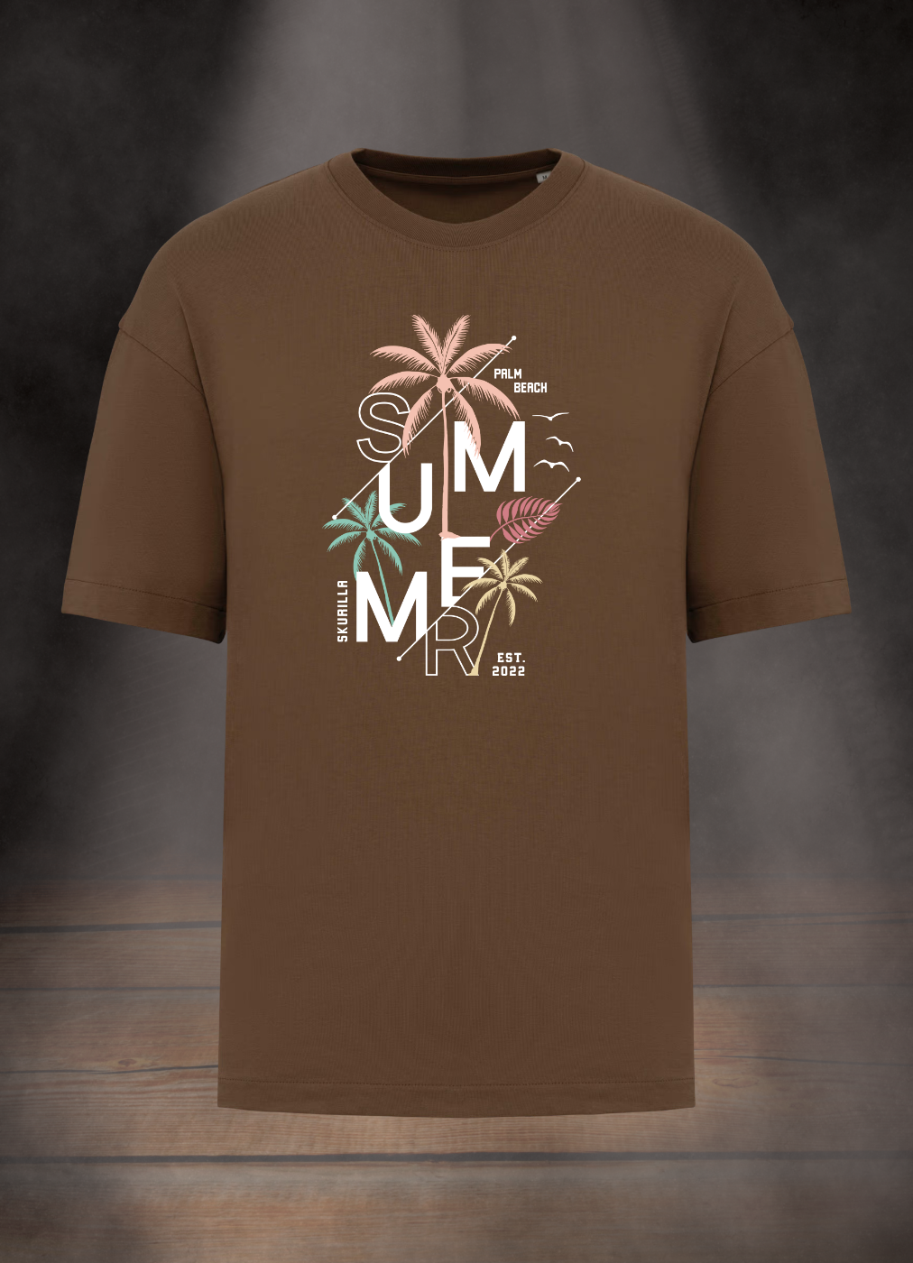 OVERSIZE T-SHIRT 220gr. #PALM BEACH