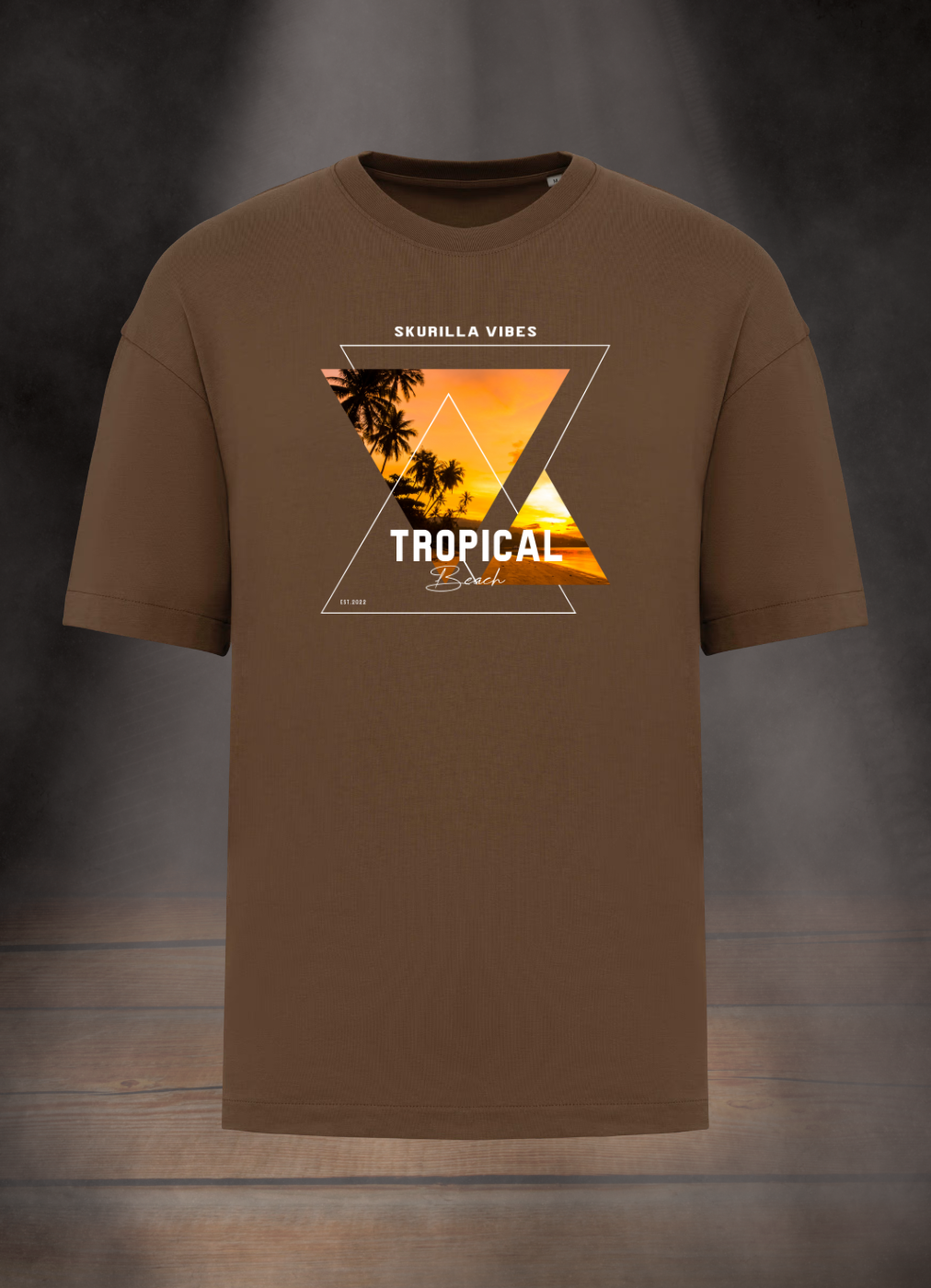 OVERSIZE T-SHIRT 220gr. #TROPICAL BEACH