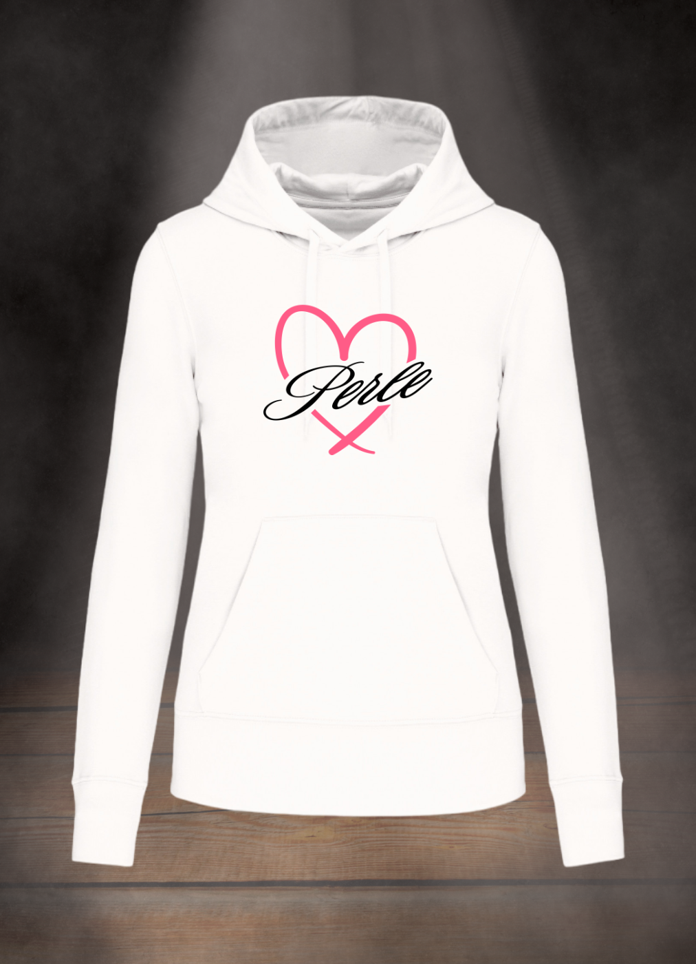 PERLE DAMEN HOODIE #HERZ