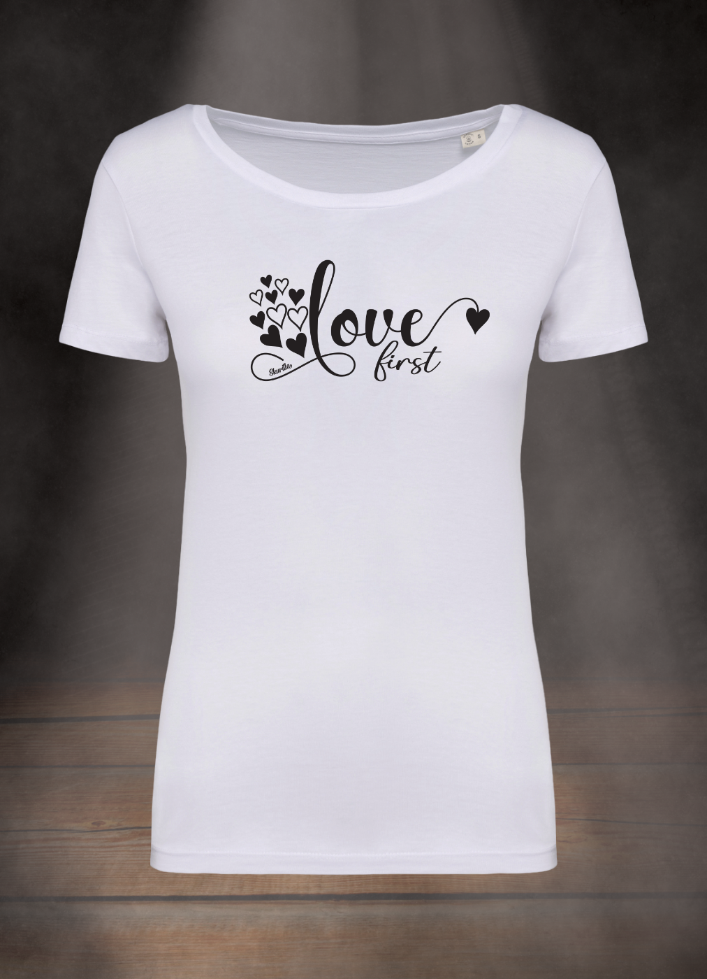 DAMEN T-SHIRT #LOVE FIRST