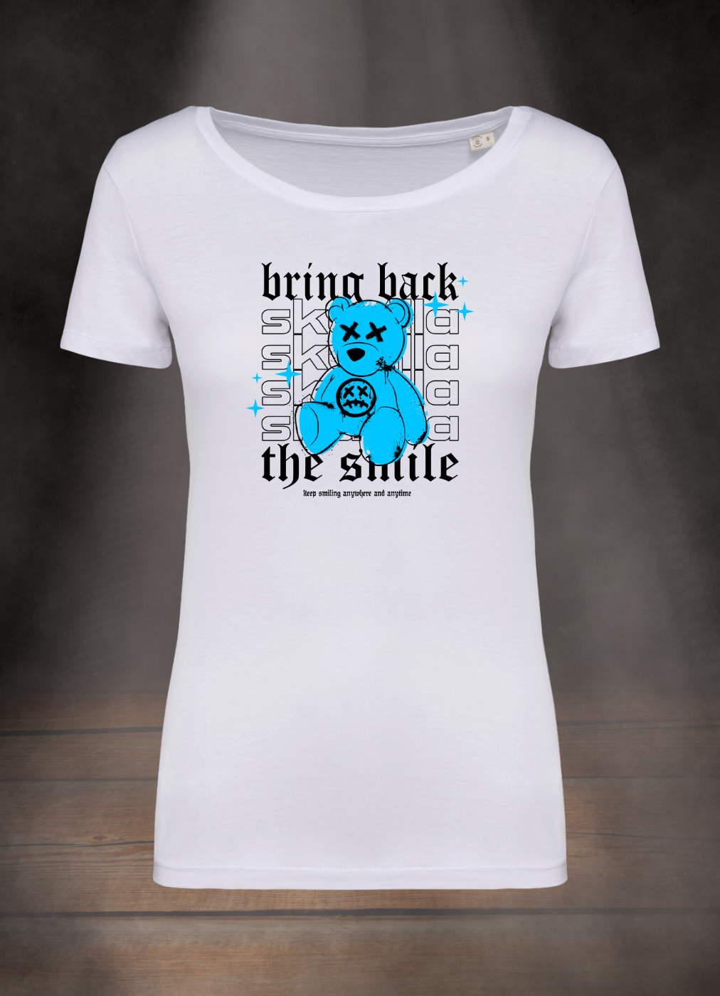 DAMEN T-SHIRT #THE SMILE