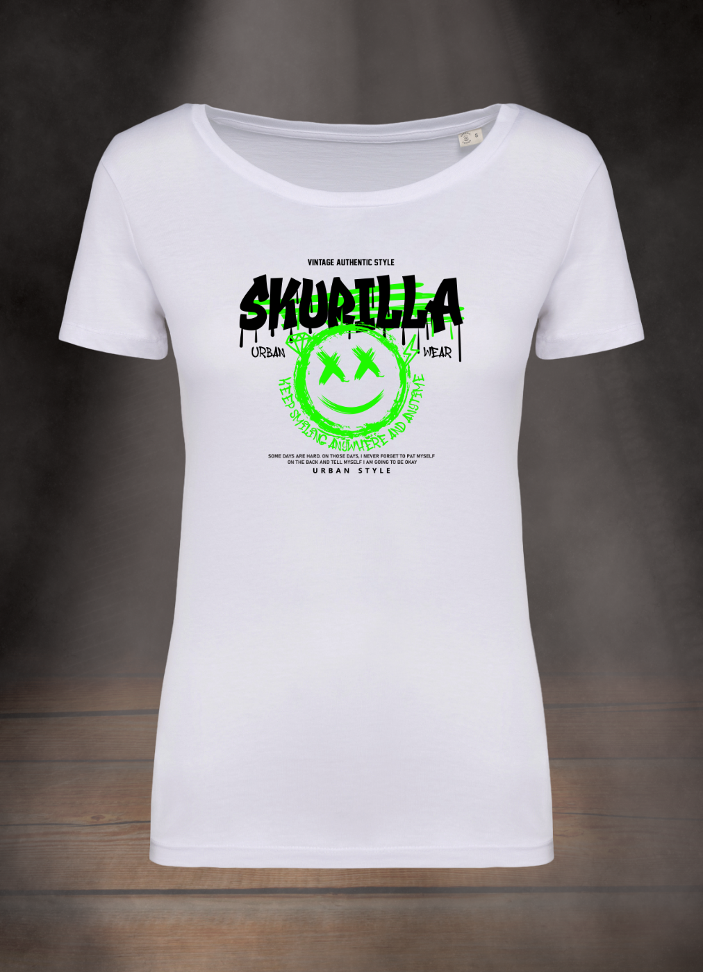 DAMEN T-SHIRT #SMILEFACE