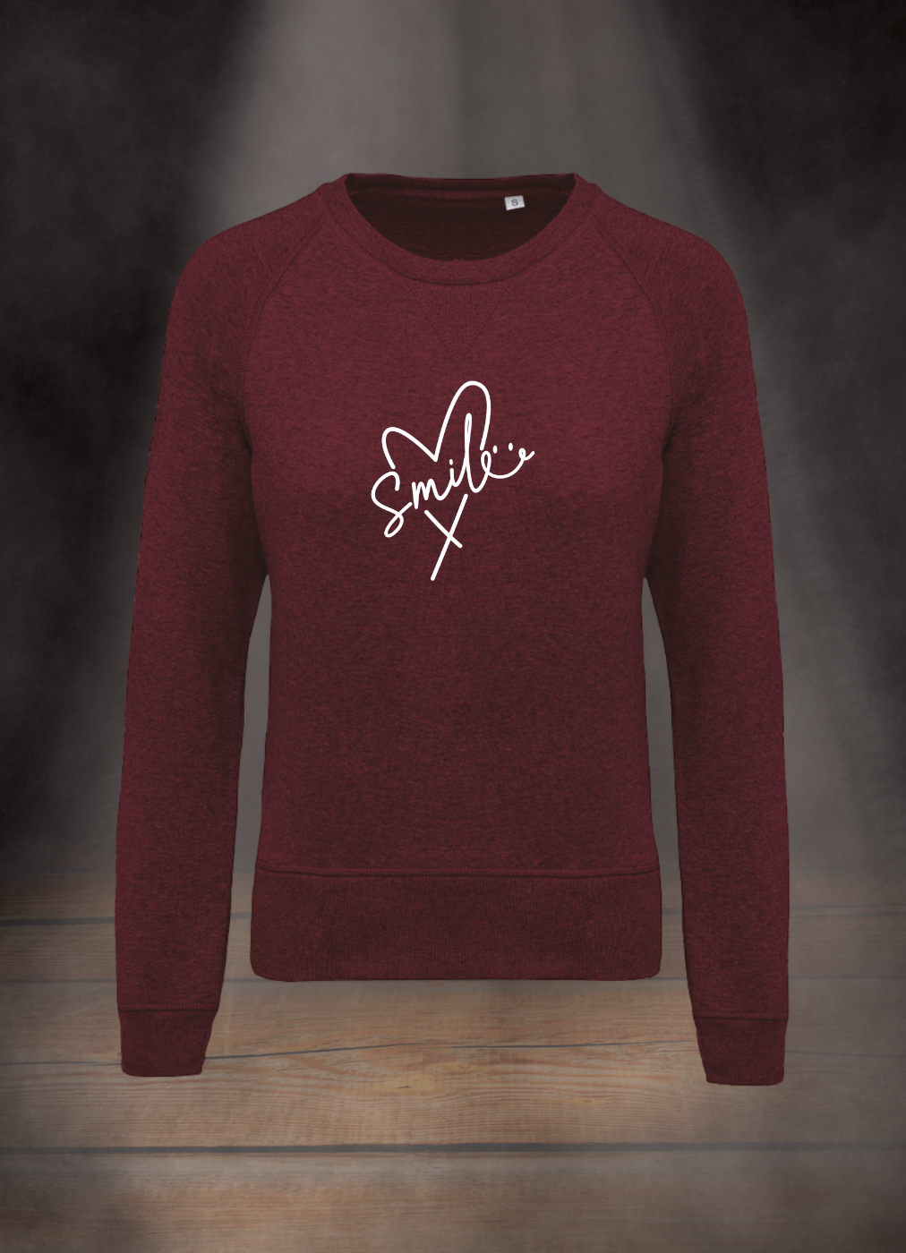 DAMEN SWEATSHIRT #HEART SMILE