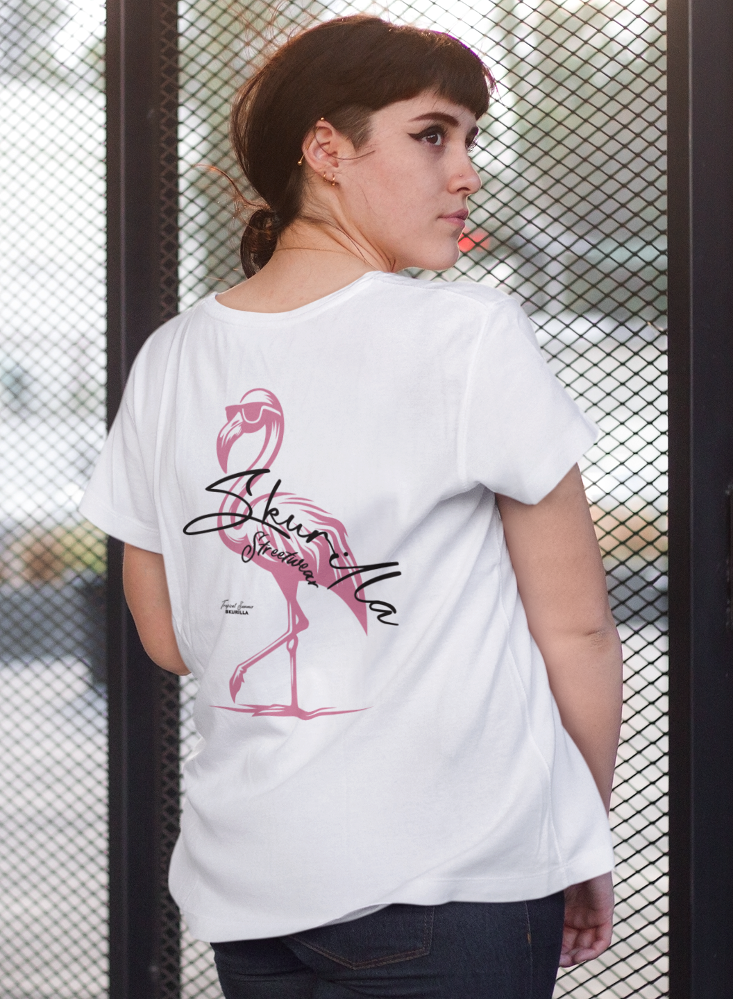 OVERSIZE T-SHIRT #FLAMINGO