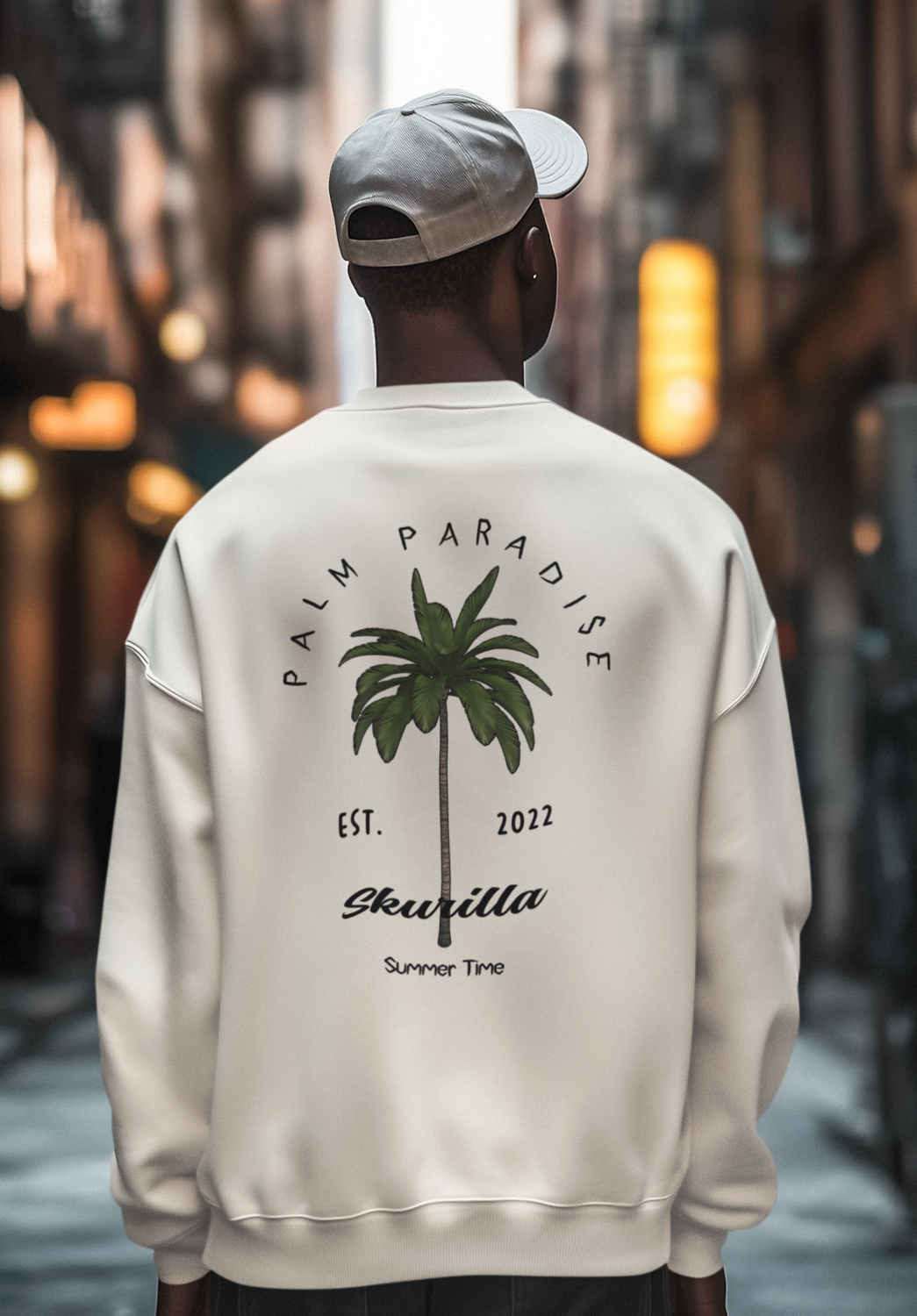 OVERSIZE SWEATSHIRT #PALM PARADISE