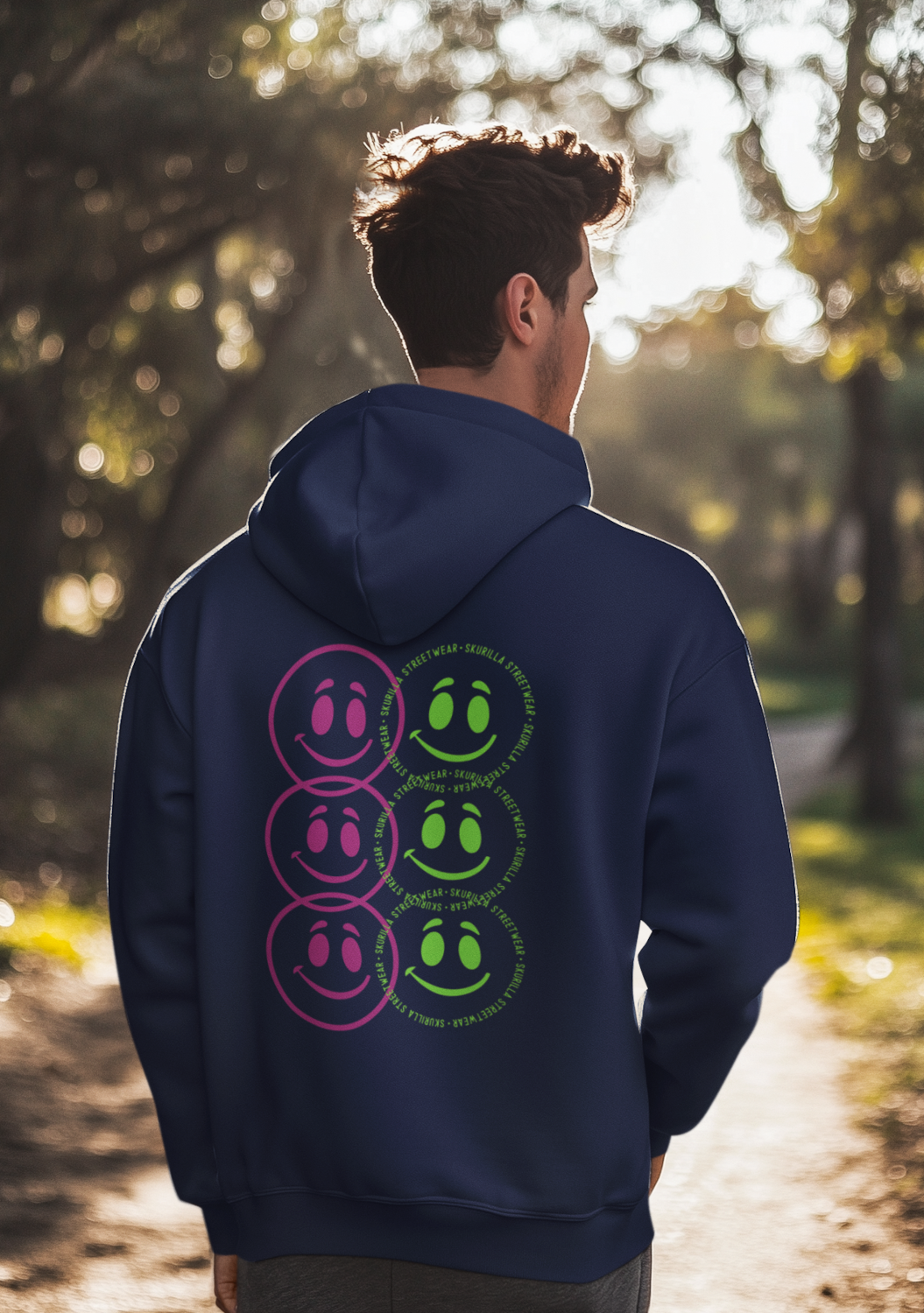 HERREN HOODIE #HAPPY CIRCLES