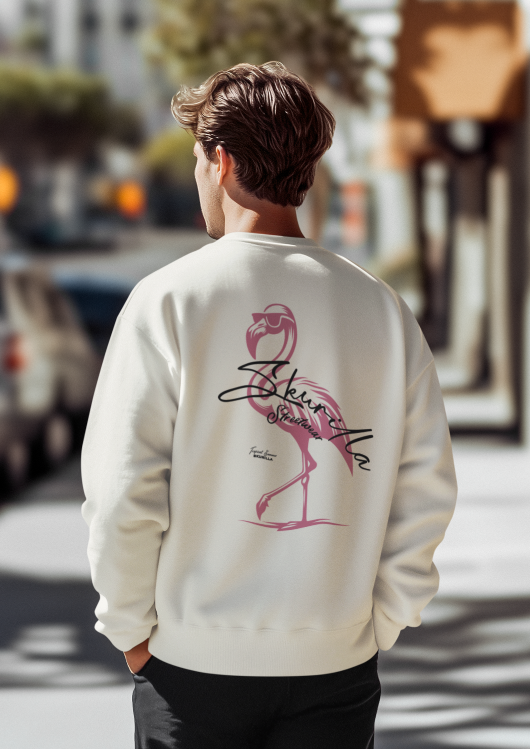 OVERSIZE SWEATSHIRT #FLAMINGO