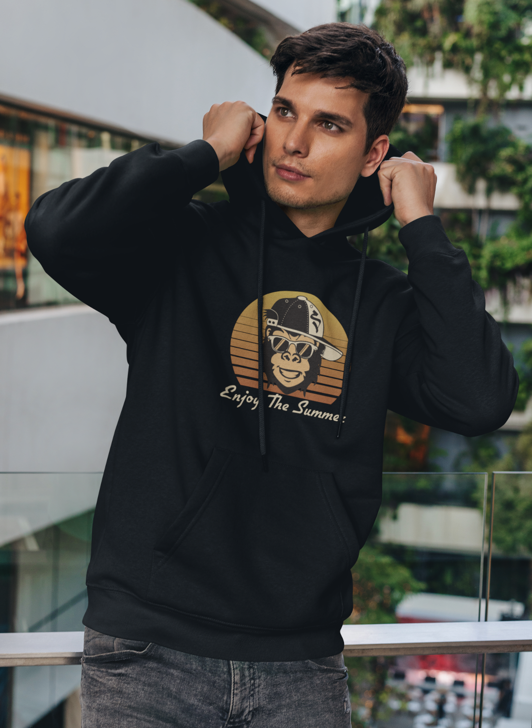 HERREN HOODIE #ENJOY