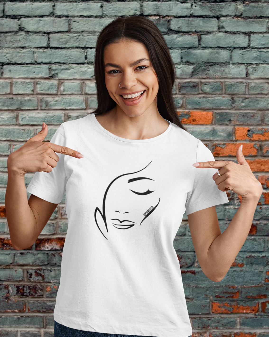 DAMEN T-SHIRT #WOMAN