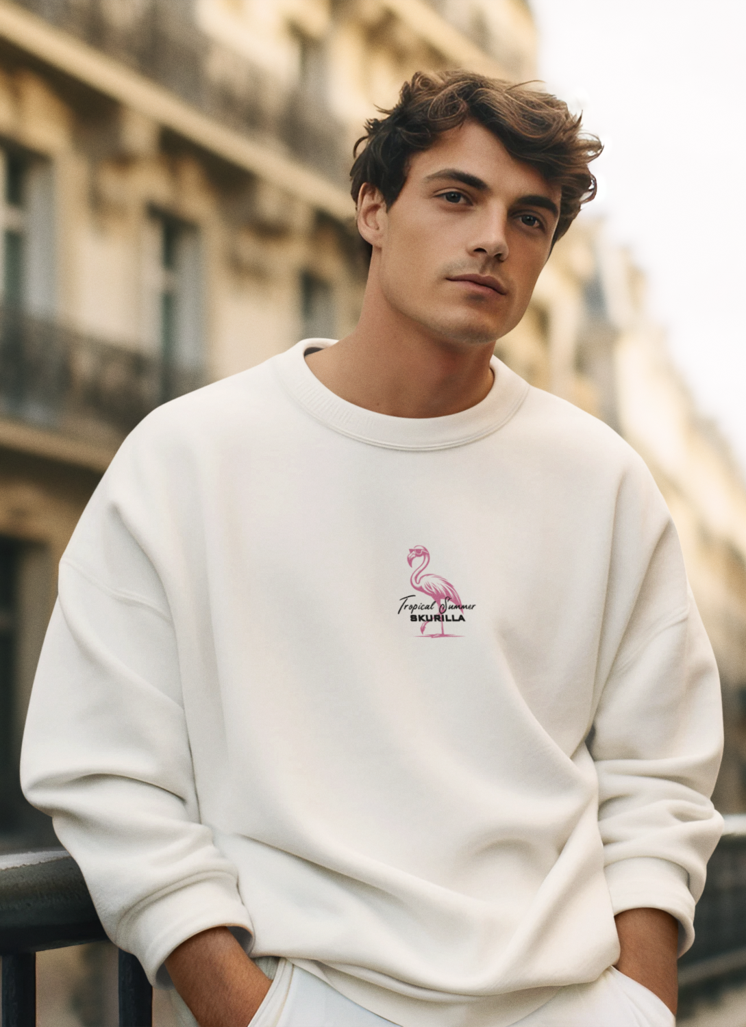 OVERSIZE SWEATSHIRT #FLAMINGO