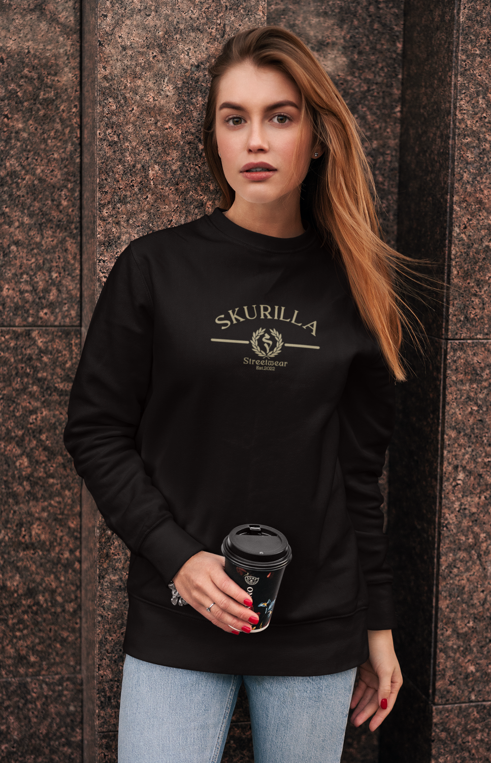 DAMEN SWEATSHIRT #SQUIGGLE
