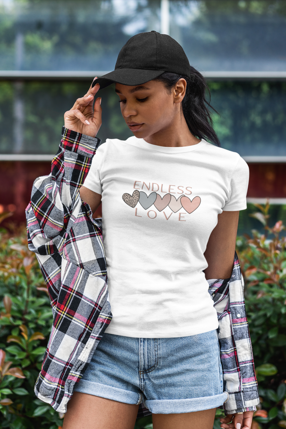 DAMEN T-SHIRT #ENDLESS LOVE