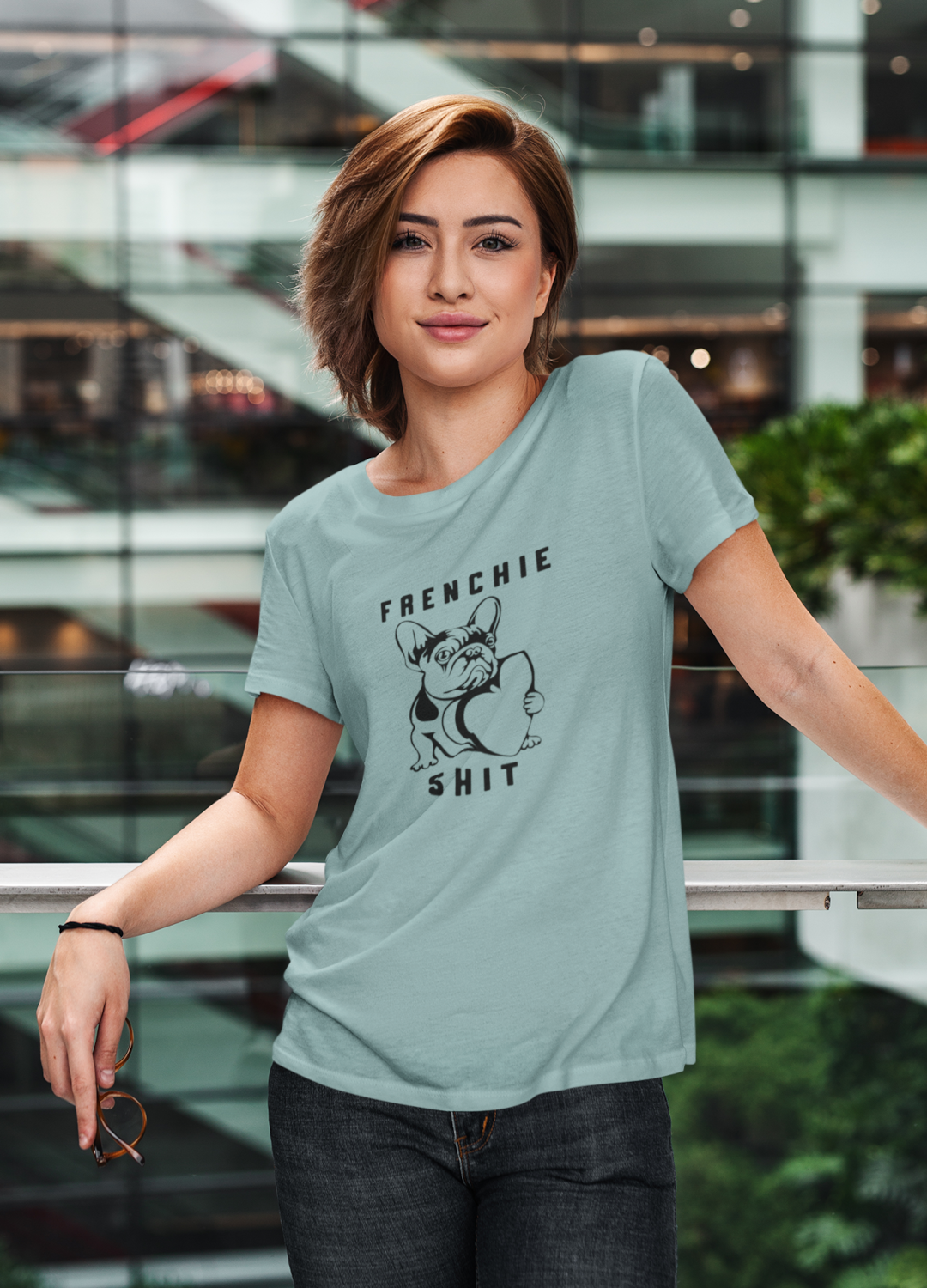 TUTICH DAMEN T-SHIRT #FRENCHIE