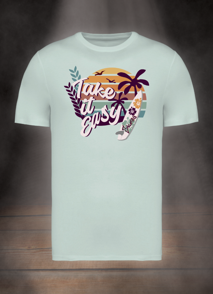 HERREN T-SHIRT #TAKE IT EASY