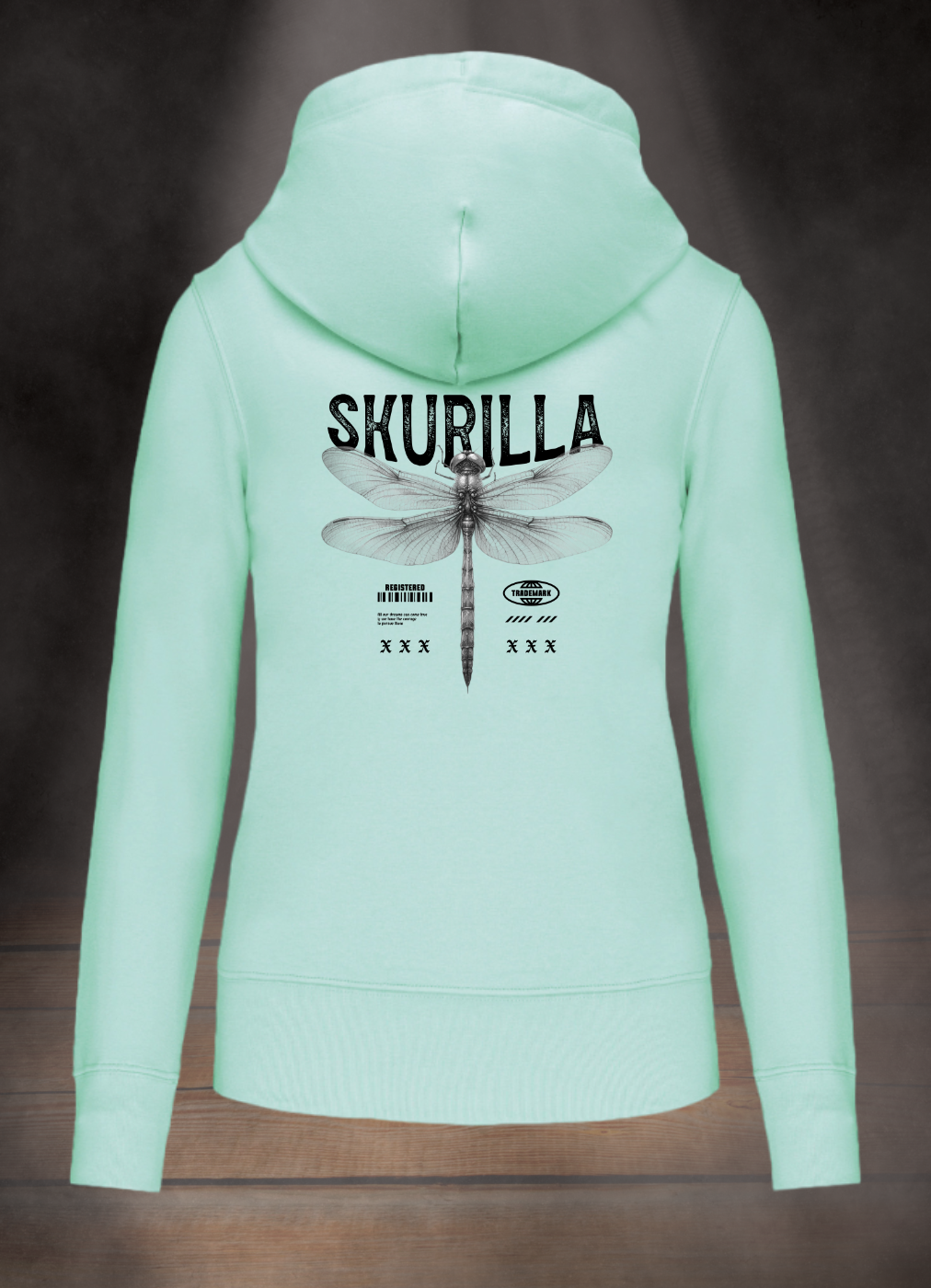 DAMEN HOODIE #DRAGON FLY