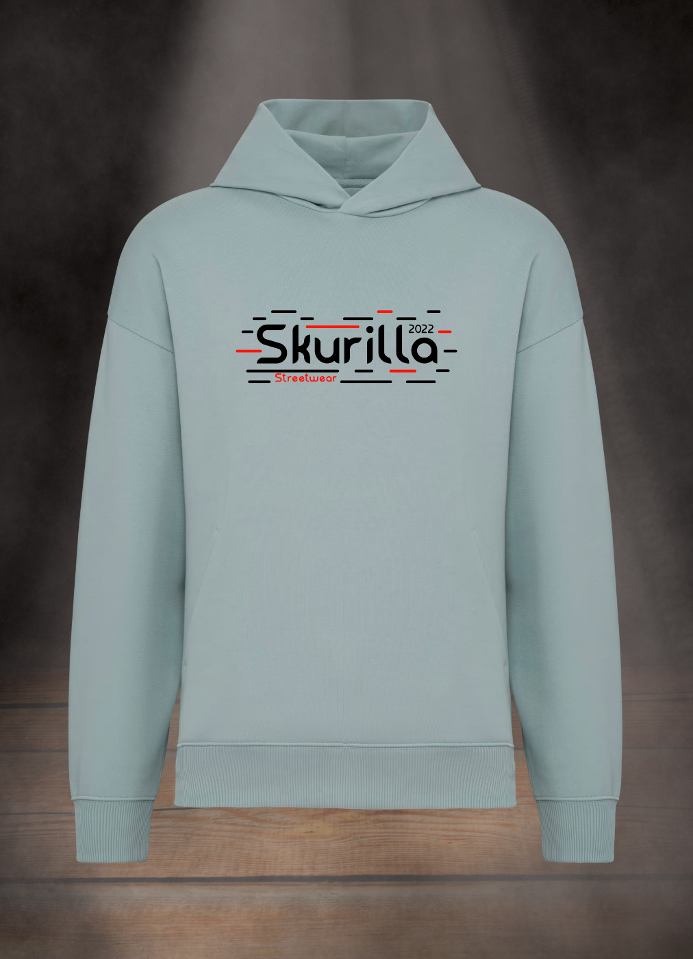 OVERSIZE HOODIE #BLACK´N RED