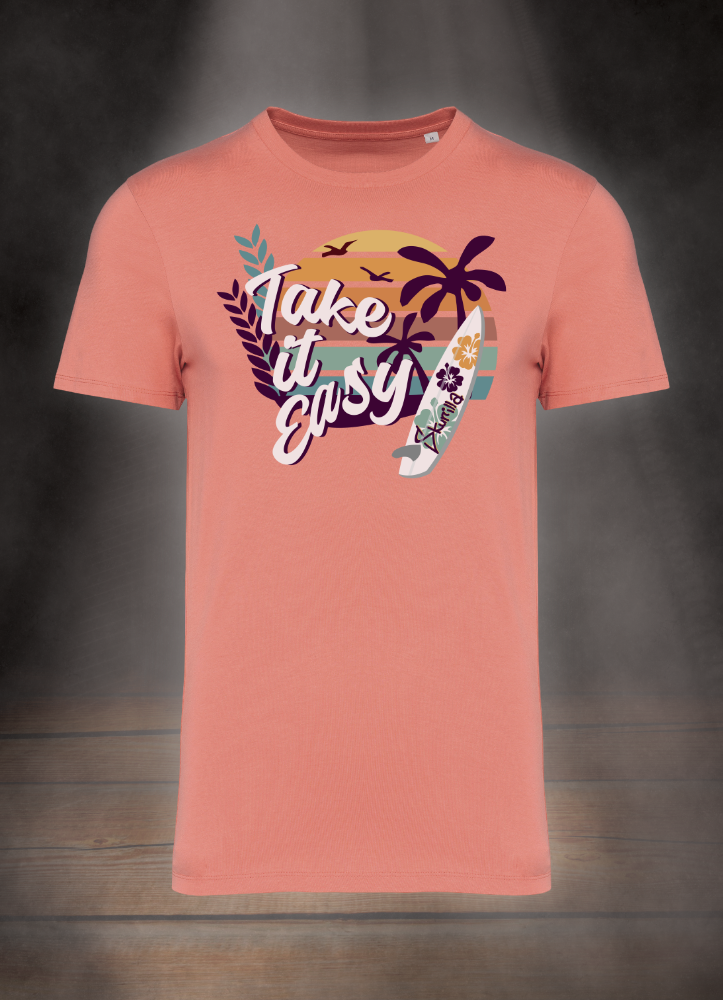 HERREN T-SHIRT #TAKE IT EASY