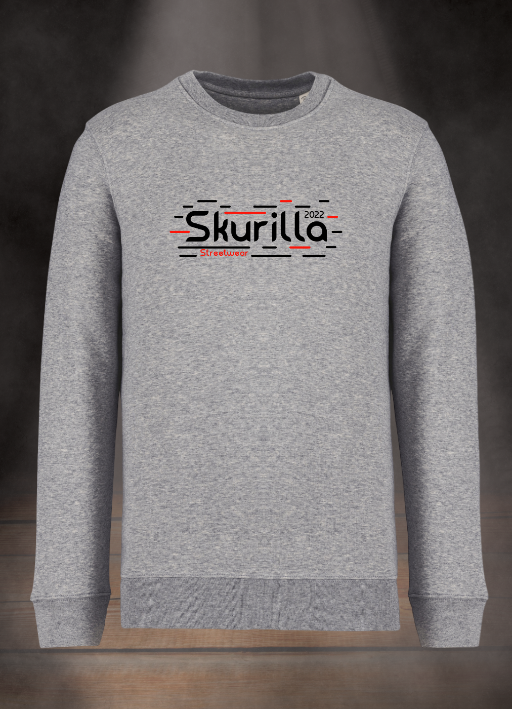 HERREN SWEATSHIRT #BLACK´N RED