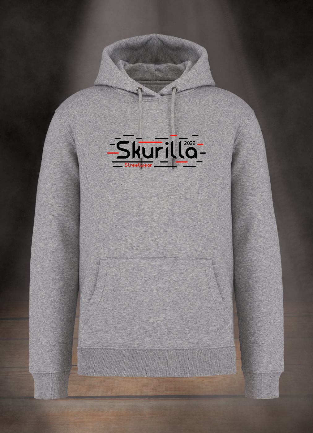 HERREN HOODIE #BLACK´N RED