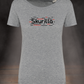 DAMEN T-SHIRT #BLACK´N RED