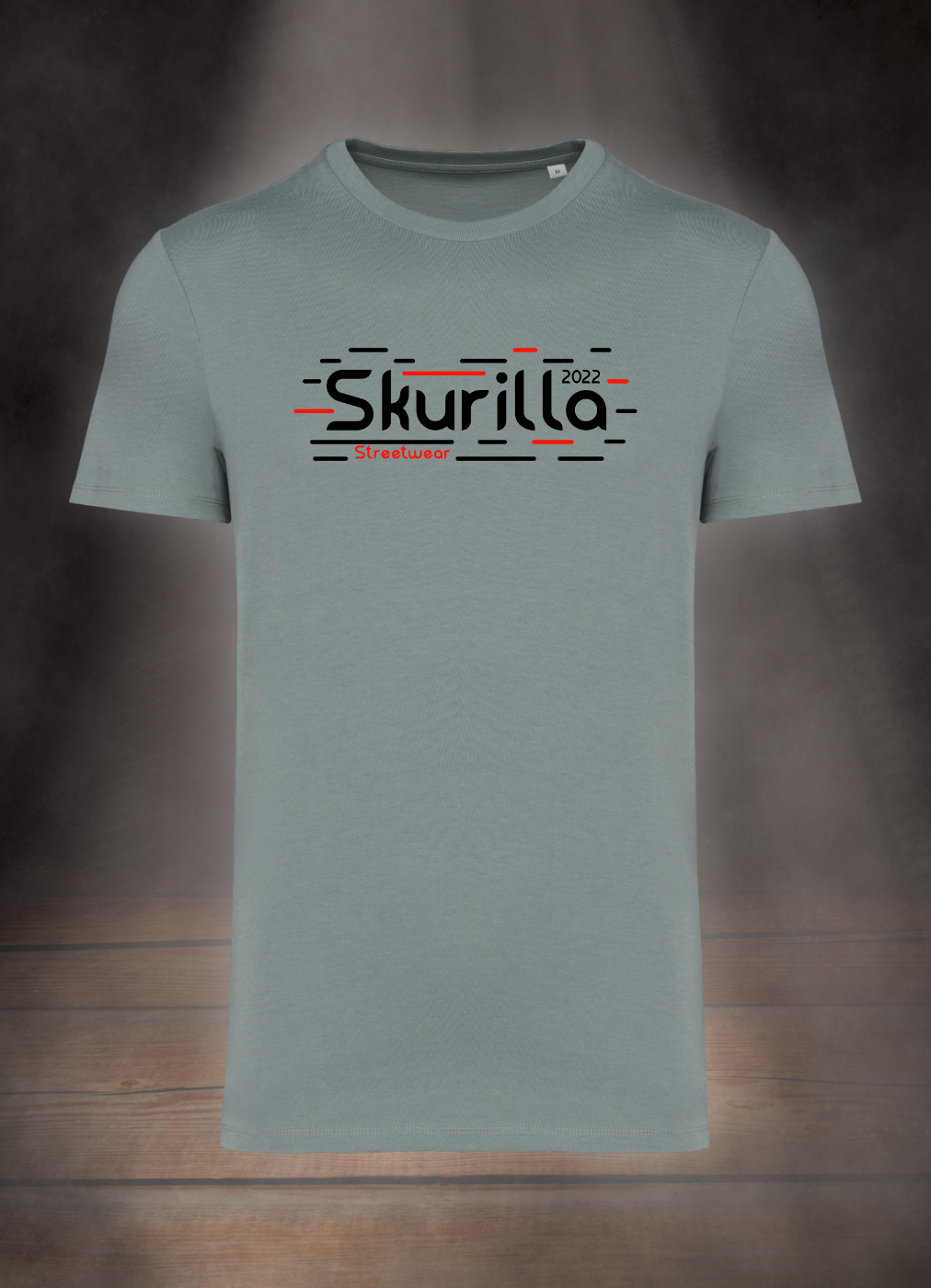 HERREN T-SHIRT #BLACK´N RED