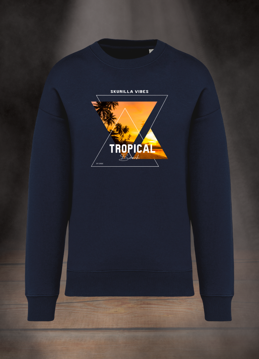 OVERSIZE SWEATSHIRT #TROPICAL BEACH