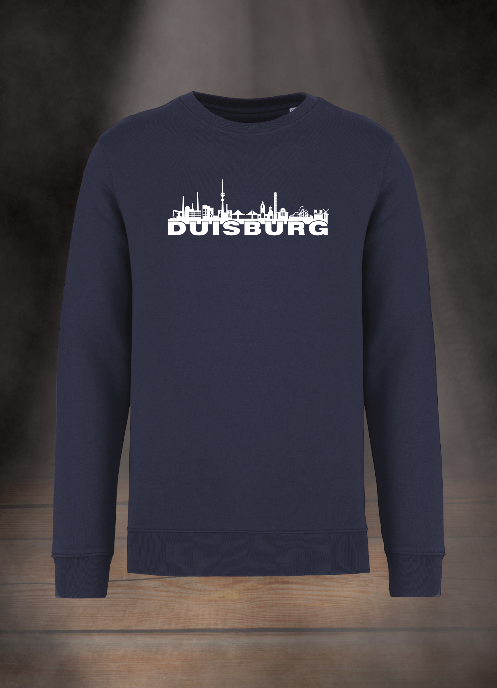 HERREN SWEATSHIRT #DUISBURG SKYLINE