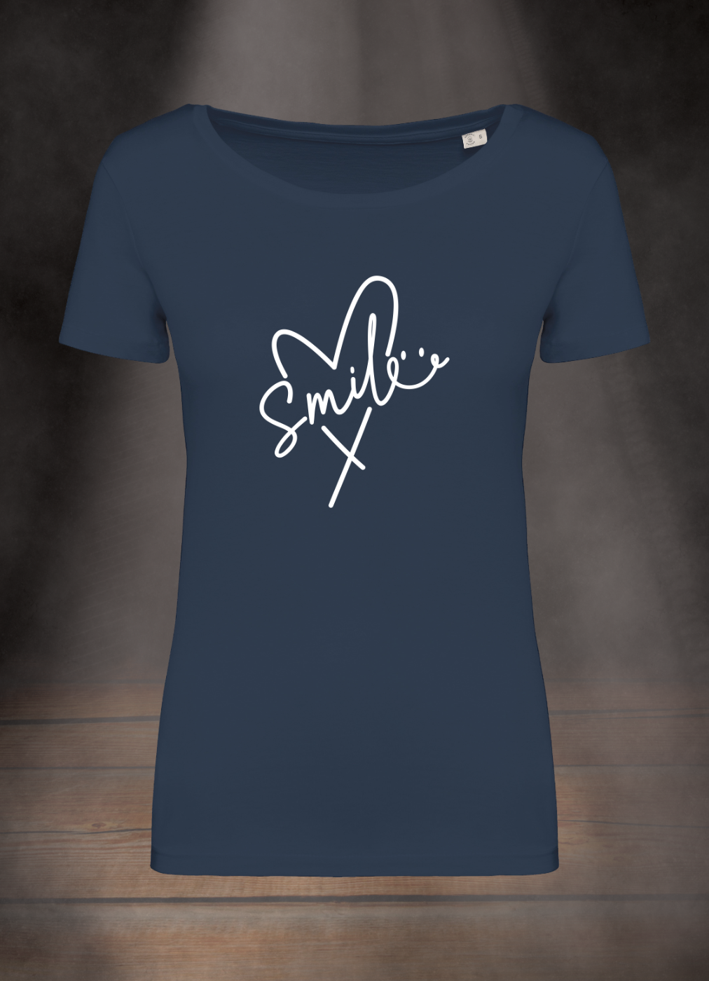 DAMEN T-SHIRT #HEART SMILE