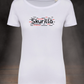DAMEN T-SHIRT #BLACK´N RED