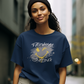 DAMEN T-SHIRT #ALWAYS SMILING