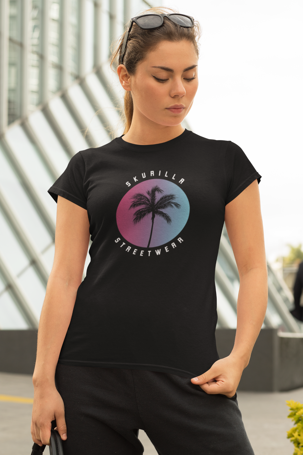 DAMEN T-SHIRT #PALM