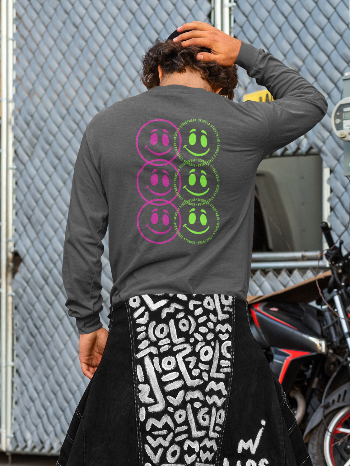 HERREN SWEATSHIRT #HAPPY CIRCLES