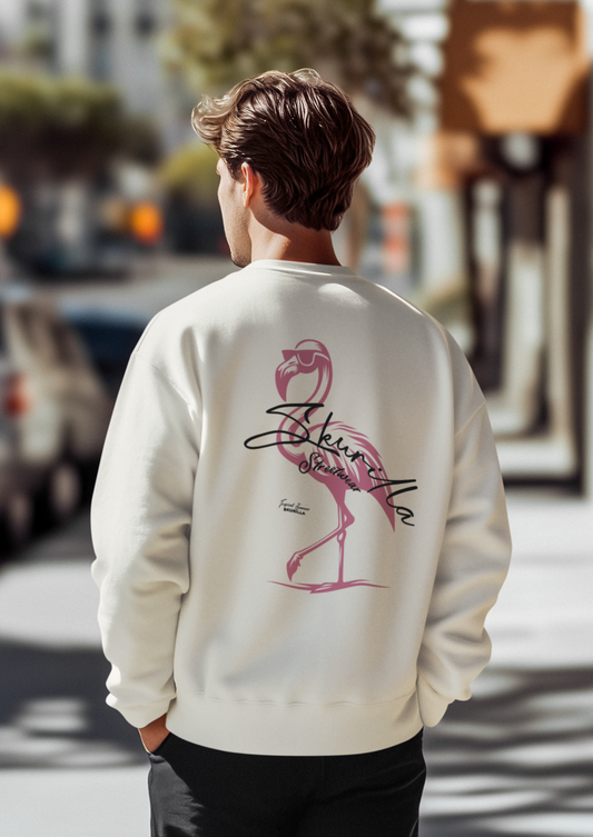 OVERSIZE SWEATSHIRT #FLAMINGO