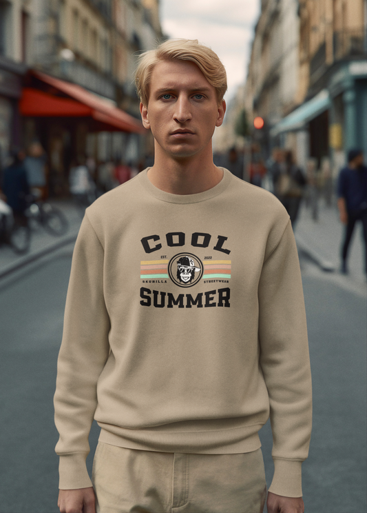 HERREN SWEATSHIRT #COOL SUMMER