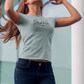 DAMEN T-SHIRT #BLACK´N RED