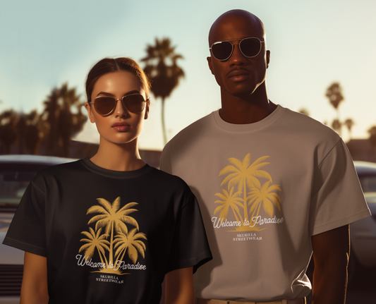 OVERSIZE T-SHIRT 220gr. #WELCOME TO PARADISE