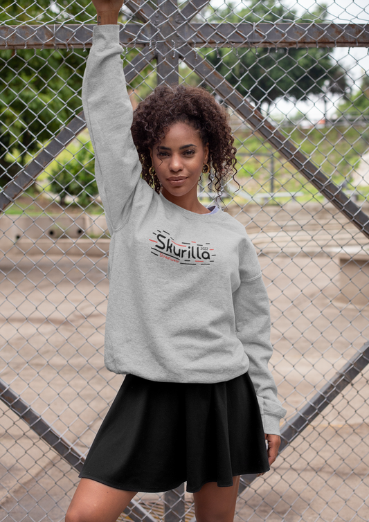 DAMEN SWEATSHIRT #BLACK´N RED
