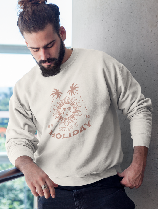 HERREN SWEATSHIRT #ENJOY HOLIDAY