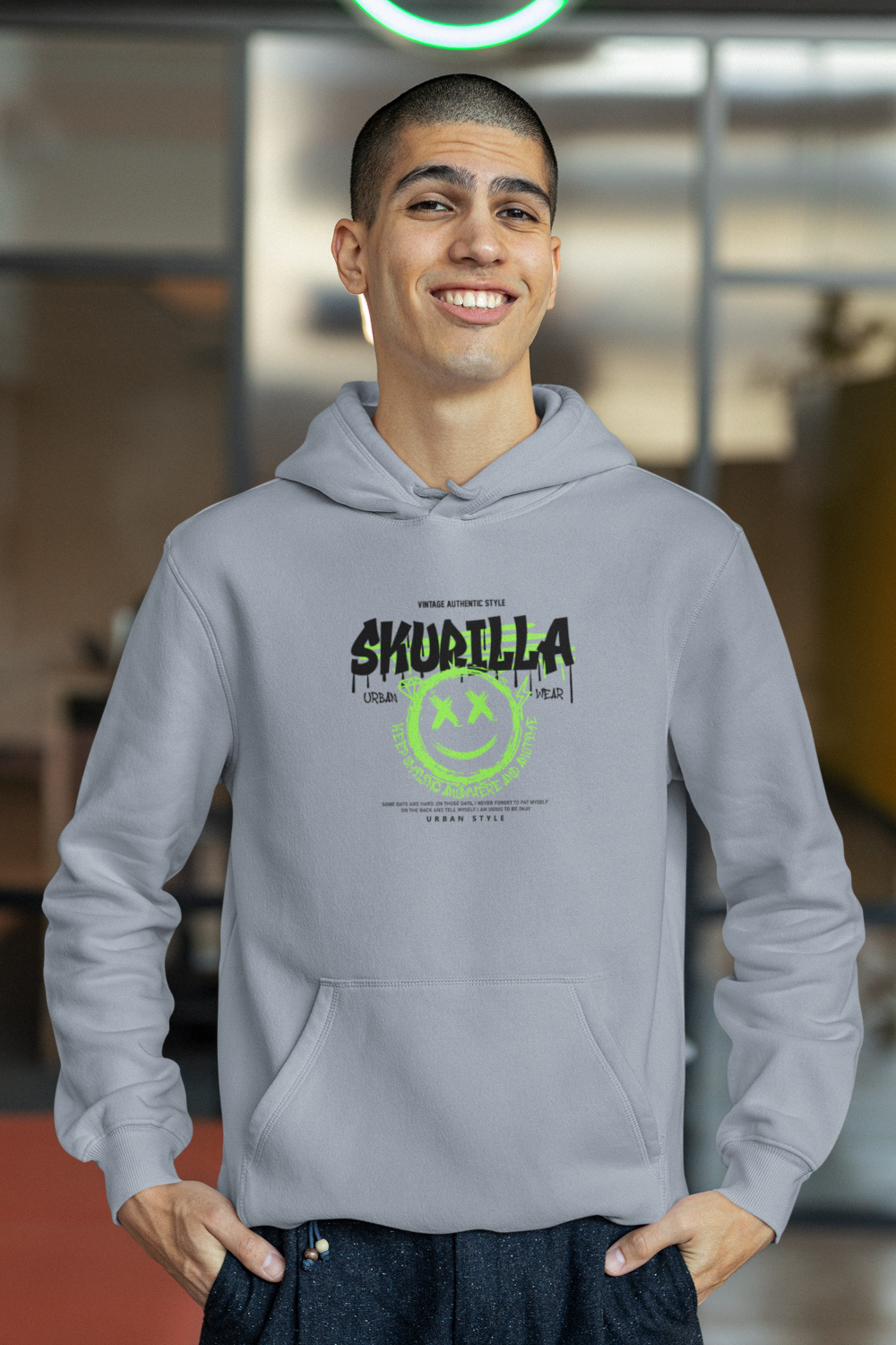 HERREN HOODIE #SMILEFACE