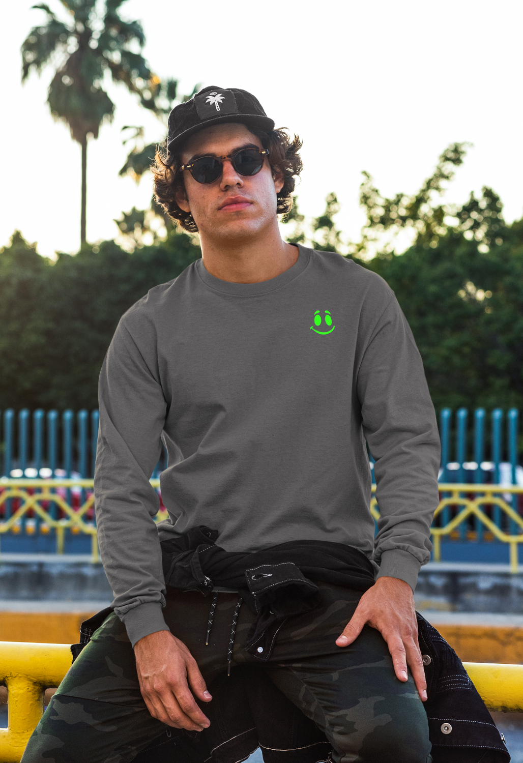 HERREN SWEATSHIRT #HAPPY CIRCLES