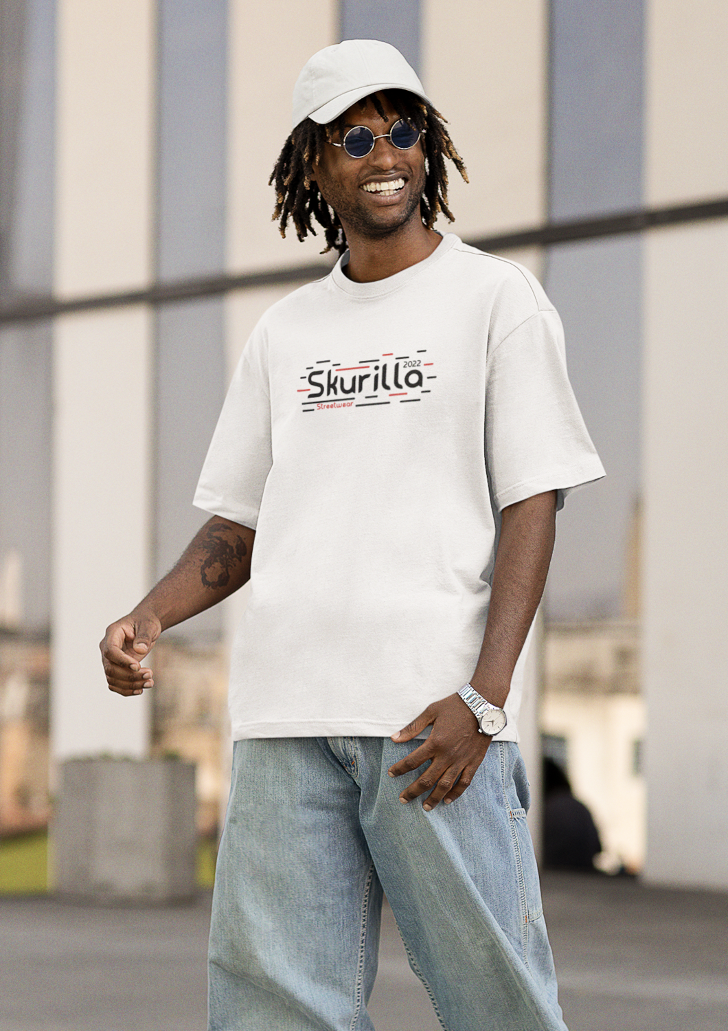 OVERSIZE T-SHIRT 220gr. #BLACK´N RED