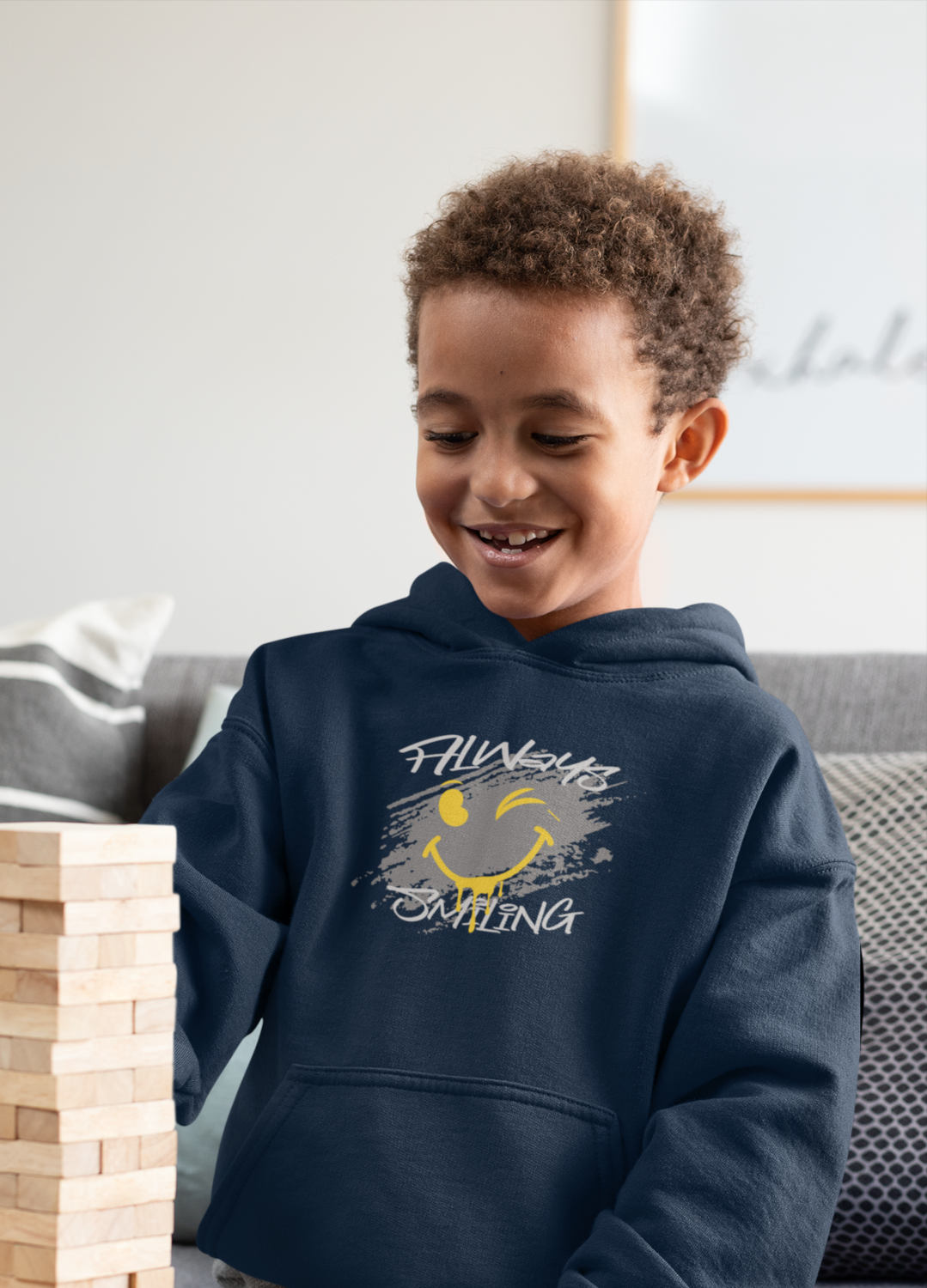 KINDER HOODIE #ALWAYS SMILING